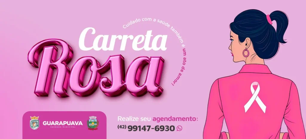 Carreta Rosa: banner Prefeitura