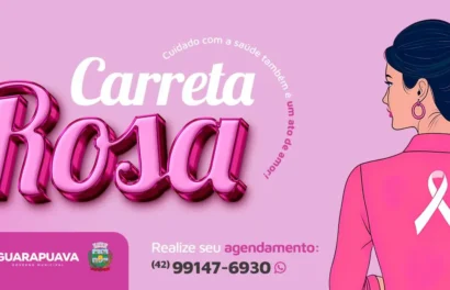 Carreta Rosa: banner Prefeitura